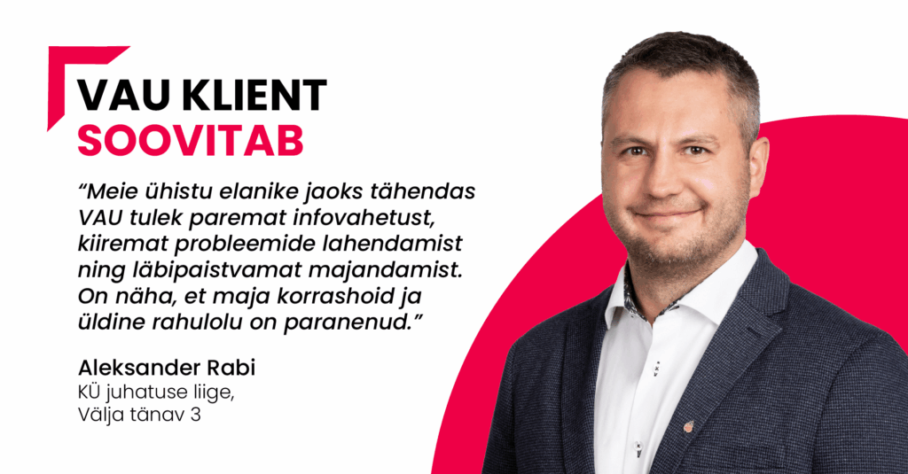 Aleksander Rabi, Välja tänav 3 korteriühistu juhatuse liige